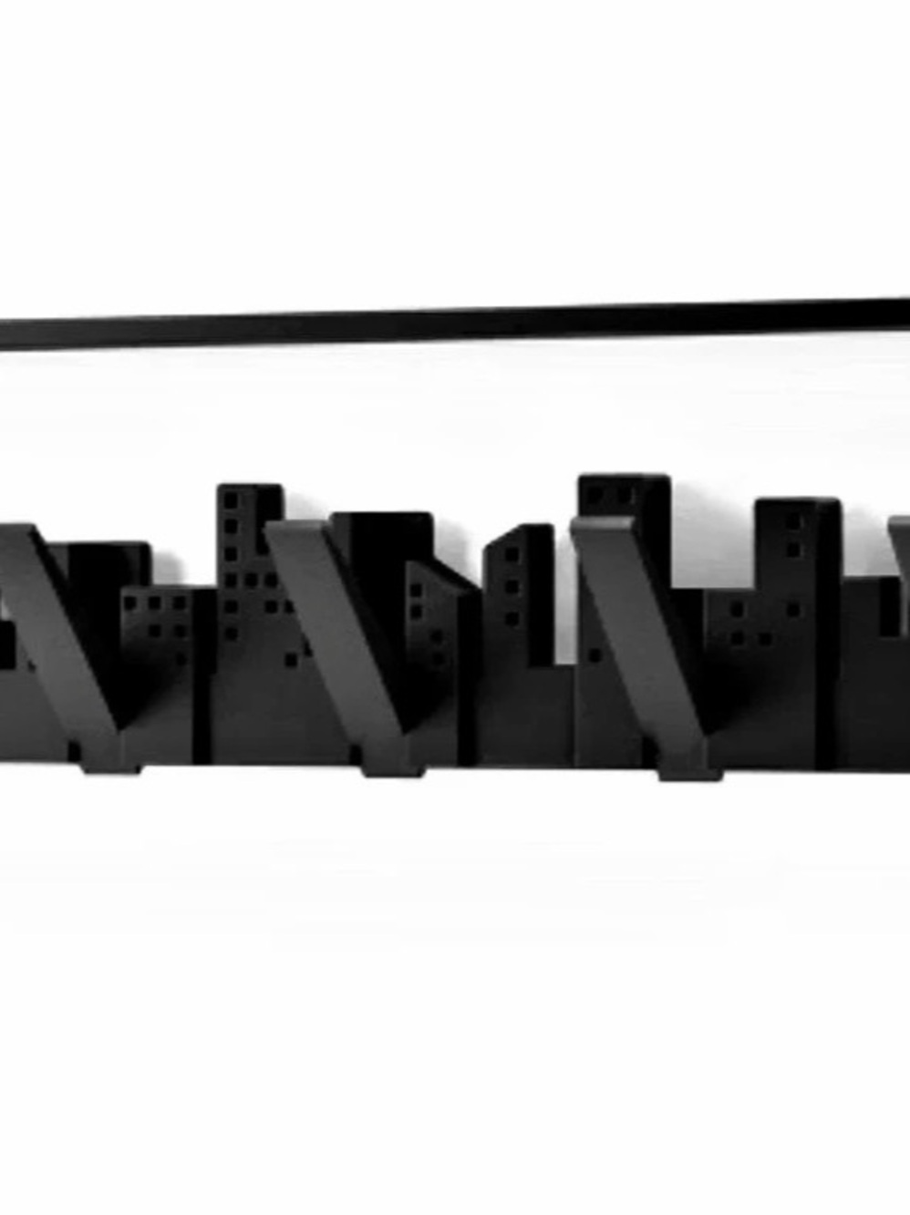 Umbra Skyline Multi Hook Black Wall Organizer